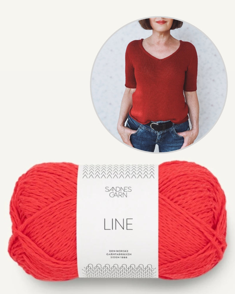 rosa p. Uukii Shirt mit Line von Sandnes Garn 6