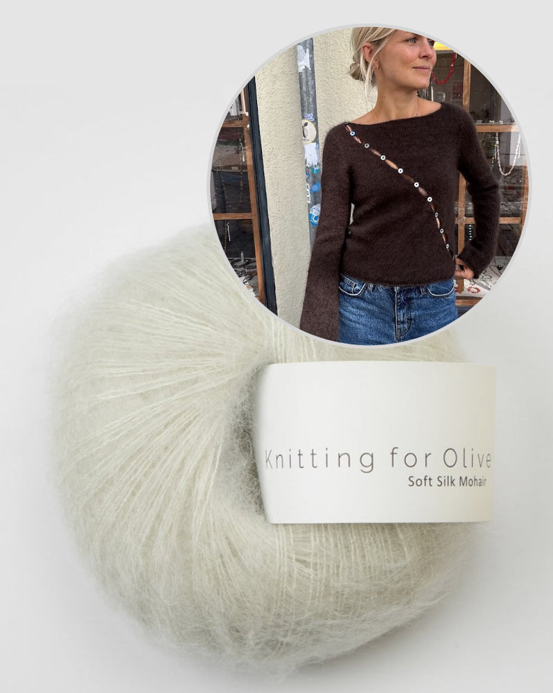 PetiteKnit Valerie Blouse mit Soft Silk Mohair von Knitting for Olive 12