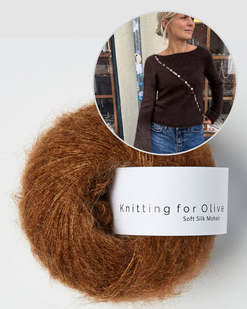 PetiteKnit Valerie Blouse mit Soft Silk Mohair von Knitting for Olive 9