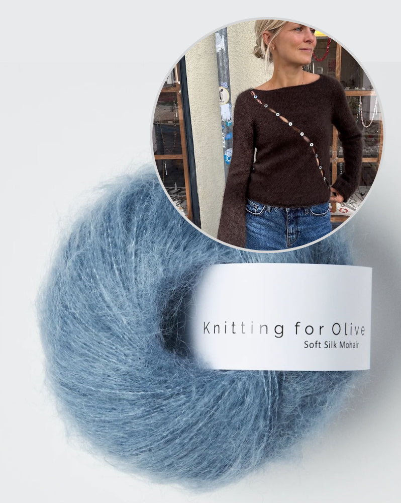 PetiteKnit Valerie Blouse mit Soft Silk Mohair von Knitting for Olive 14