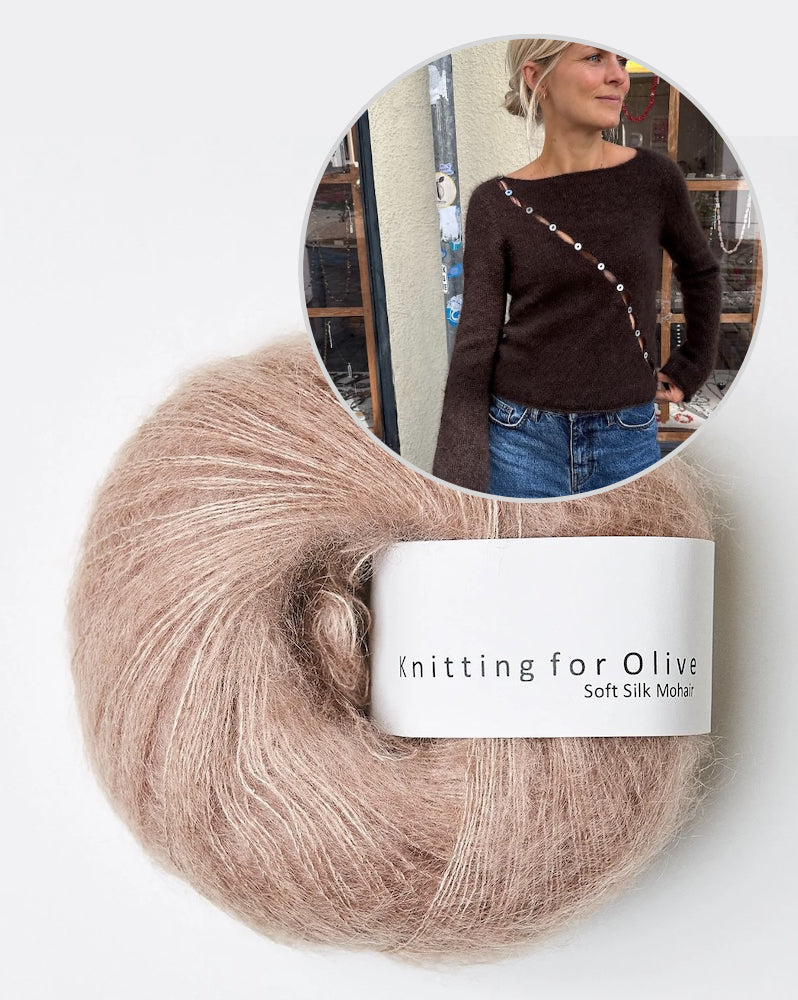 PetiteKnit Valerie Blouse mit Soft Silk Mohair von Knitting for Olive 13