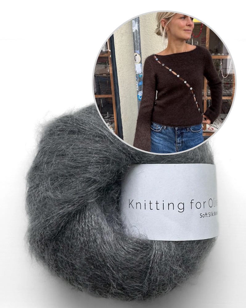 PetiteKnit Valerie Blouse mit Soft Silk Mohair von Knitting for Olive 15