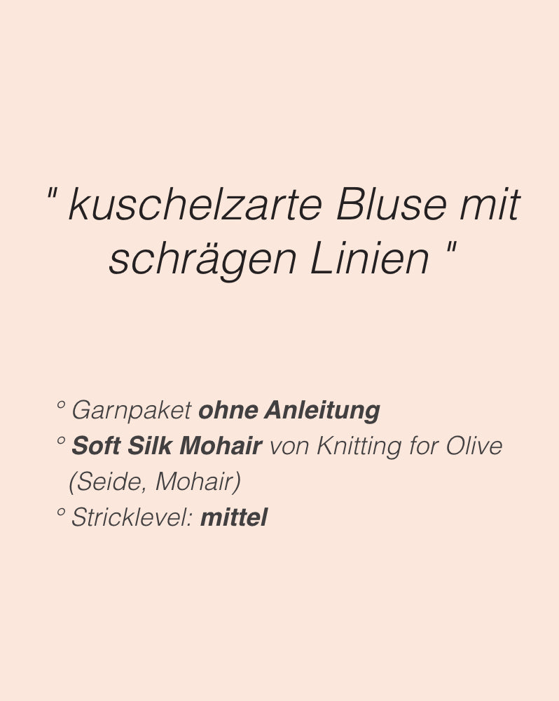 PetiteKnit Valerie Blouse mit Soft Silk Mohair von Knitting for Olive 2
