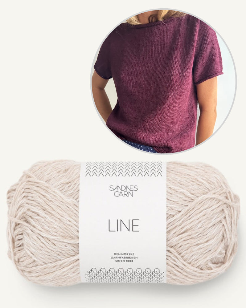 LeKnit Vega Tee mit Line von Sandnes Garn 5