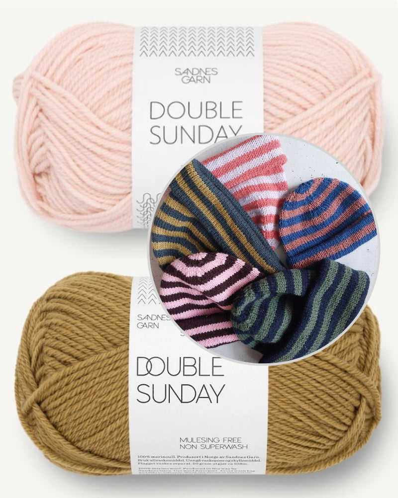 Versa Hat | fantastische Streifen aus Double Sunday von Sandnes Garn