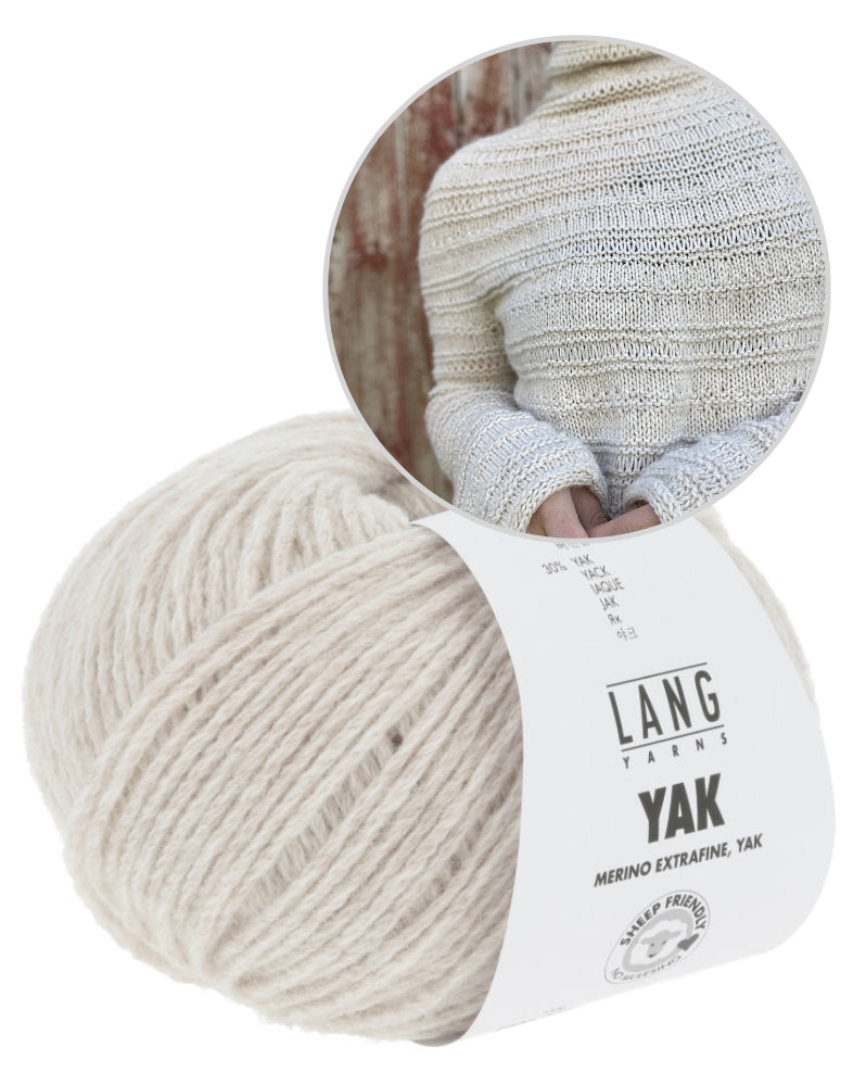 Vibely Strik Vestagoy Sweater mit Yak von Lang Yarns 10
