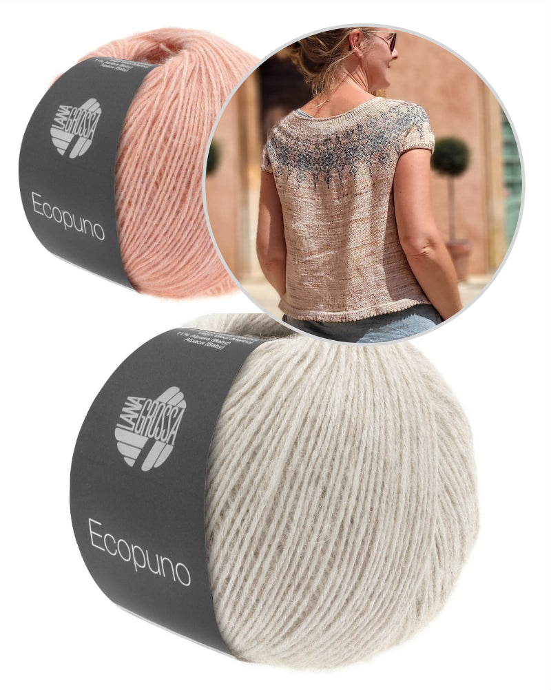 Elenor Mortensen Vicia Tee mit Ecopuno von Lana Grossa 6