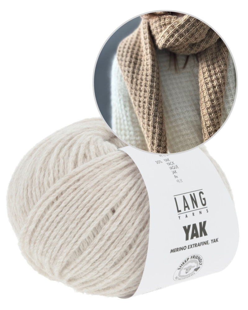 Other Loops Waffle Loop Scarf mit Yak von Lang Yarns 12