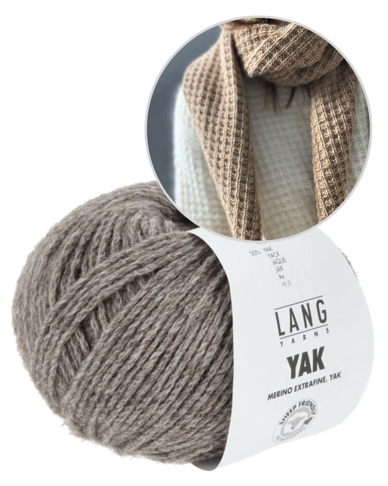 Other Loops Waffle Loop Scarf mit Yak von Lang Yarns 11