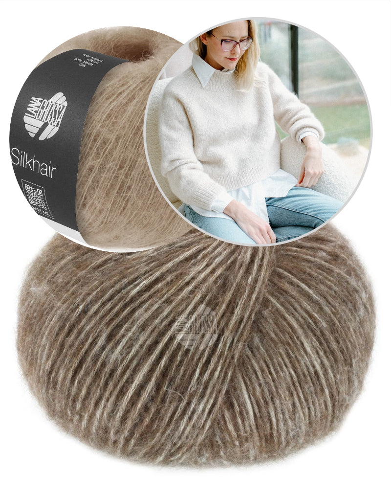 Sinchens by Lana Grossa Wendingersweater Light mit Natural Alpaca Pelo und Silkhair von Lana Grossa 12