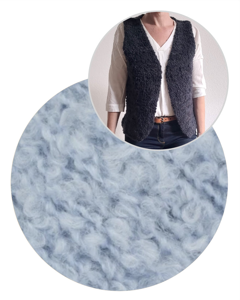 Ani Knits Weste Bommel mit Teddy Dear von Gepard Garn 12