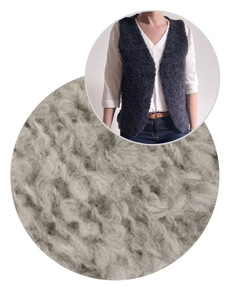 Ani Knits Weste Bommel mit Teddy Dear von Gepard Garn 7