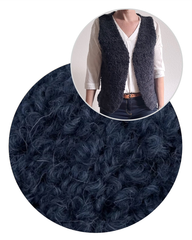 Ani Knits Weste Bommel mit Teddy Dear von Gepard Garn 5