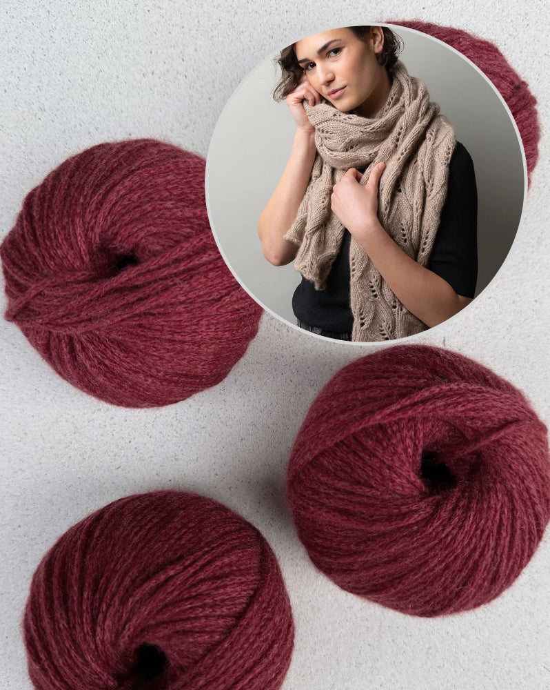 Whirling Leaves Tuch | zart und weich aus Cashmere Delizia von Pascuali