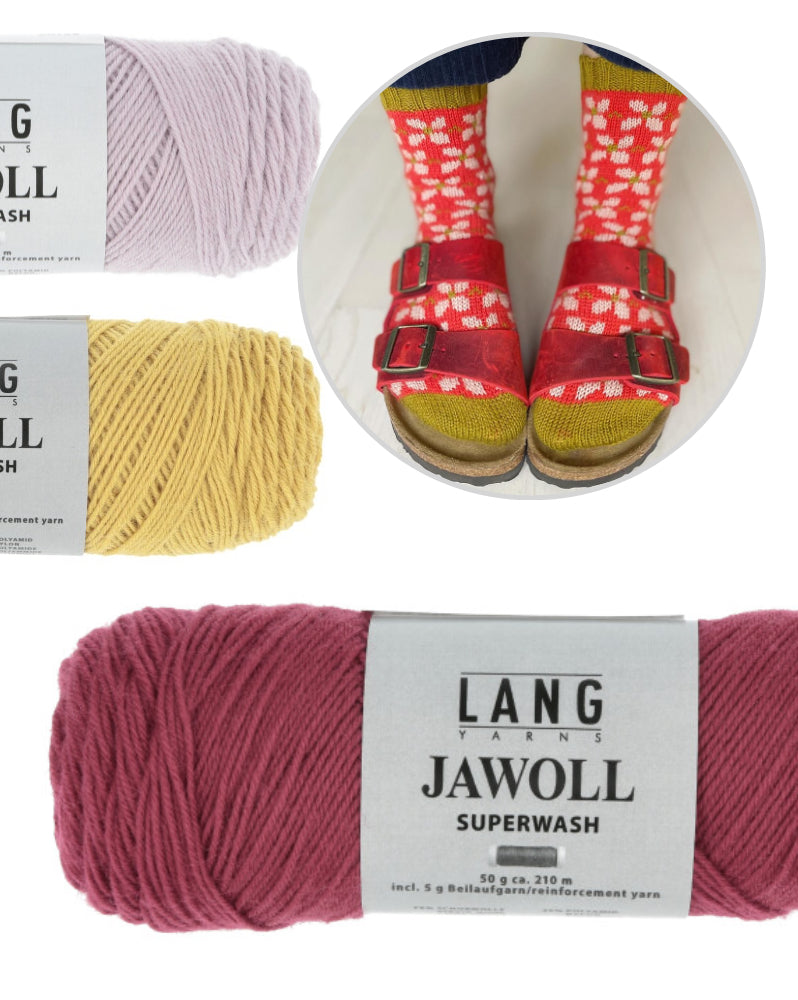 Whoops a Daisy Socks | traumschöne Gänseblümchen aus Jawoll von Lang