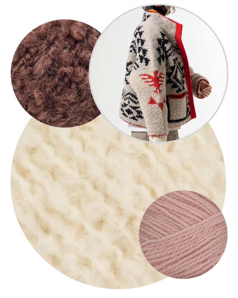 Winter Chunky Jacket von grey level knitter mit Teddy Dear und Woolia von Gepard Garn 11