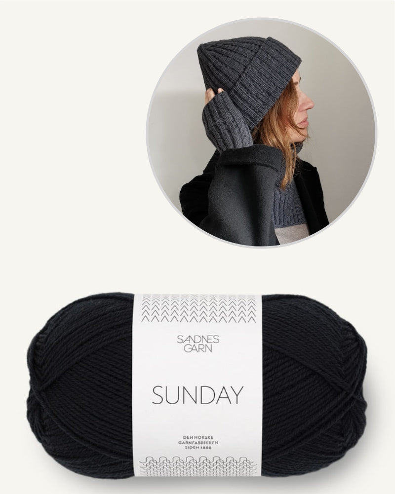 Winter Essentials | Set aus Mütze, Schalkragen und Stulpen oder Handschuhe mit Sunday von Sandnes