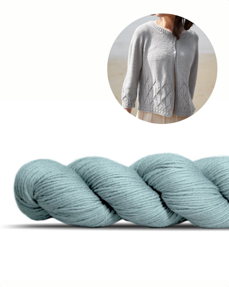 Caresse Cardigan | zarte Jacke aus Lovely Merino Treat von Rosy Green Wool