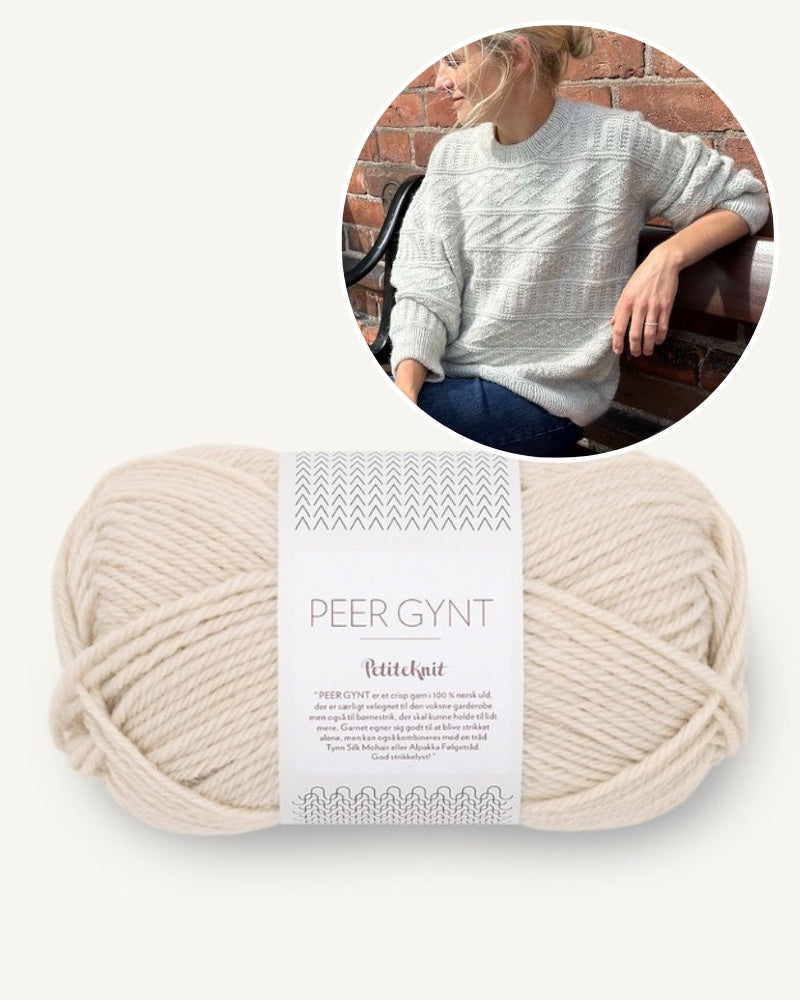 Storm Sweater | Musterpullover aus Peer Gynt von Sandnes Garn