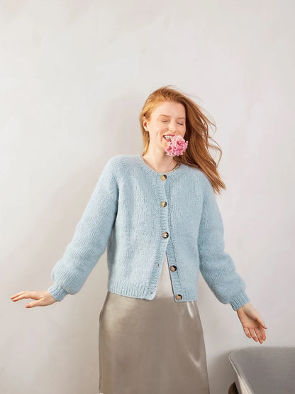 Weekend Jacke | weiche und leicht aus Kos und Tynn Silk Mohair von Sandnes Garn