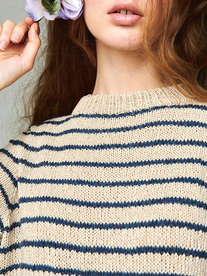Marian Shirt | lässige Streifen aus Line von Sandnes Garn