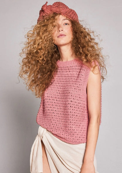 June Top Sandnes | casual lace pattern made from Mandarin Petit by Sandnes Garn