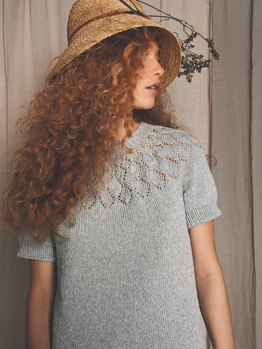 Kongle Shirt | luftiges Lochmuster aus Line von Sandnes Garn