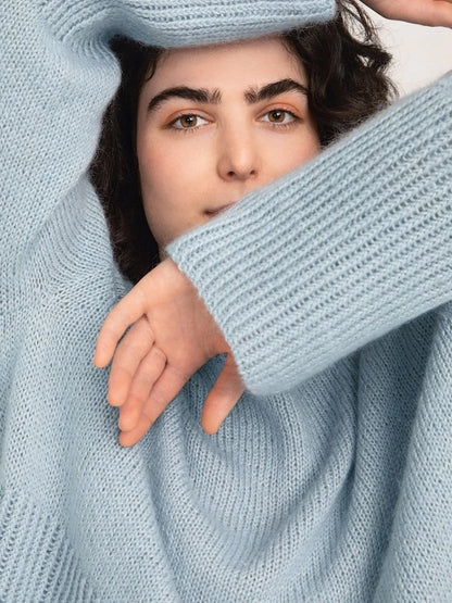 Franky Pullover - Alpakka Silke Mohair | zart und weich mit seidigem Fall