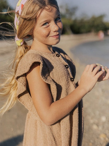 Lola Kleid Kids | Rüschenkleid mit Line von Sandnes Garn