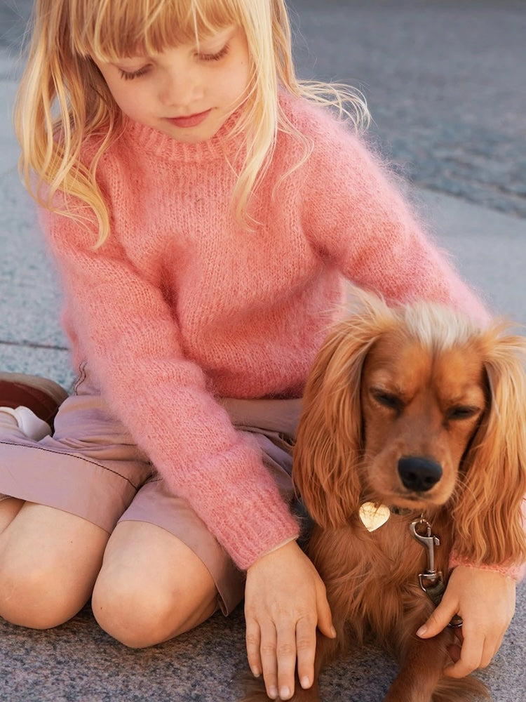 Spencer Sweater Junior aus der Kollektion 2408 Mykt til Barn von Sandnes mit Ballerina Chunky Mohair 4