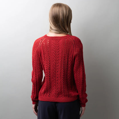 Lace Flow Sweater | zartes Zopfmuster aus Merino Baby von Pascuali