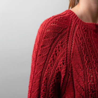 Lace Flow Sweater | zartes Zopfmuster aus Merino Baby von Pascuali