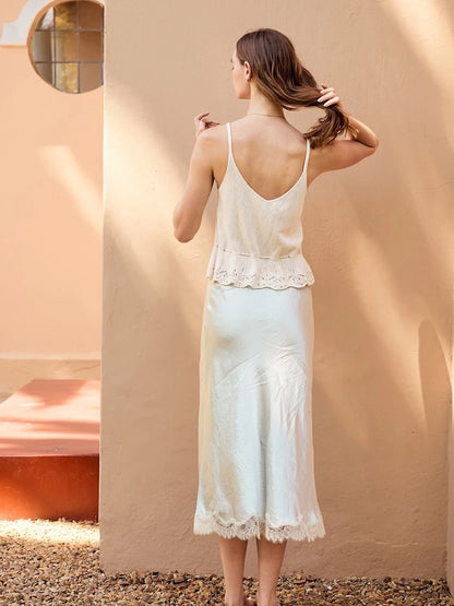 Adeline Singlet | romantisches Top aus Tynn Line von Sandnes Garn