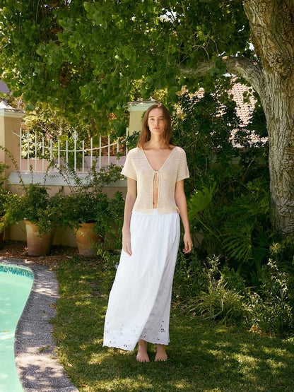 Ava Blouse | luftiges Häkeljäckchen mit Tynn Line von Sandnes Garn