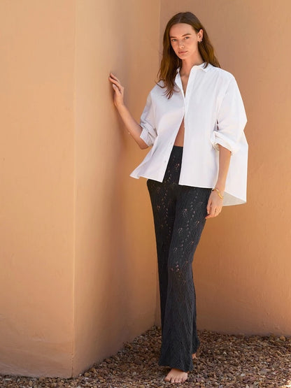 Summer Pants | luftig zartes Lochmuster aus Line von Sandnes Garn