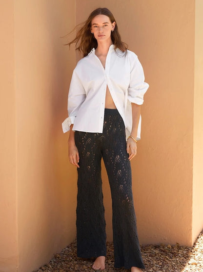 Summer Pants | luftig zartes Lochmuster aus Line von Sandnes Garn