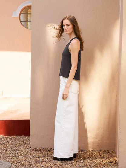 Roselyn Top | zarte Wellenkanten aus Tynn Line von Sandnes Garn