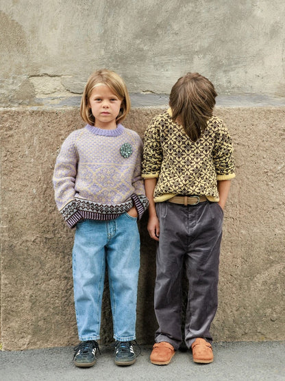 Rose Kids | zartes Norwegermuster aus Alpakka Ull von Sandnes Garn