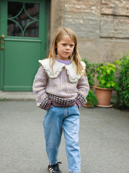 Rose Kids | zartes Norwegermuster aus Alpakka Ull von Sandnes Garn
