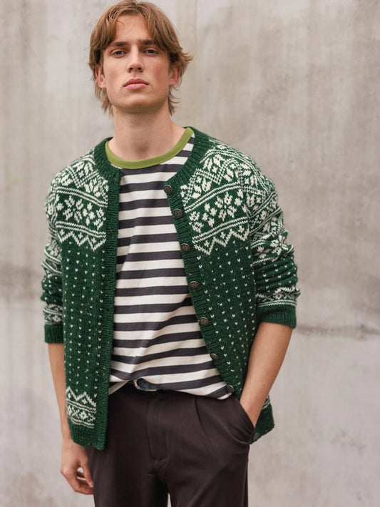 Telemark Man | robuster Cardigan aus Peer Gynt von Sandnes Garn