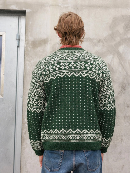 Telemark Man | robuster Cardigan aus Peer Gynt von Sandnes Garn