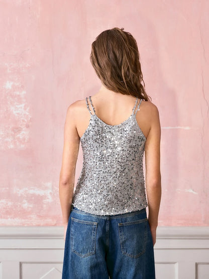 Top Nia | top à paillettes de Sandnes Garn