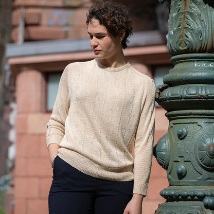 Moon Weave Sweater | delicate silky texture from Arctic Pearl by Pascuali