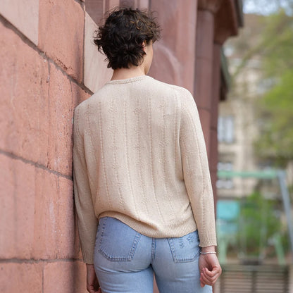 Moon Weave Sweater | delicate silky texture from Arctic Pearl by Pascuali