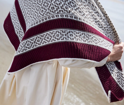 True Love | kontrastfyldt sjal i Cheeky Merino Joy fra Rosy Green Wool