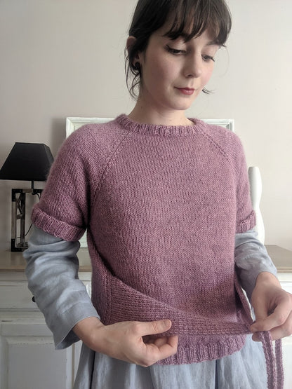 Closca Shirt | mit Schleifendetail aus Fleece Bluefaced Leicester DK von West Yorkshire Spinners