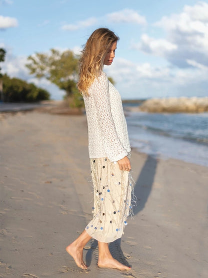 Meeresbrise Pullover | perfekt für den Urlaub aus Tynn Line von Sandnes Garn