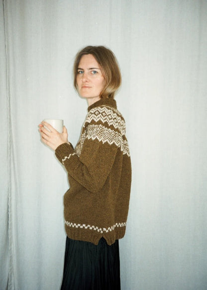 Maglione Afterparty Lambswool Edition | classico maglione norvegese in Le Lambswool di Biches & Bûches