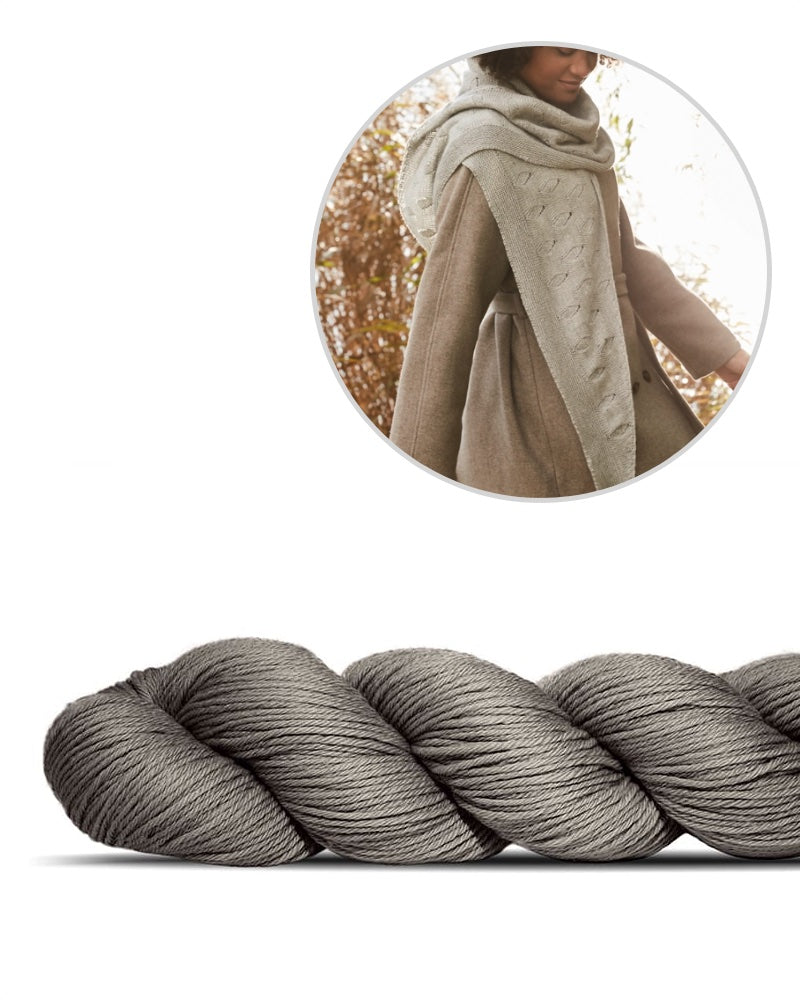 Rosy Green Wool Tuch Amrum taupe