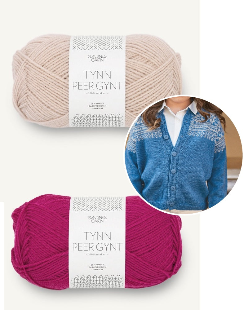 Arild Cardigan von Sandnes in pink und marzipan